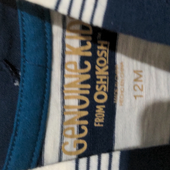 Genuine Kids Oshkosh Baby Boys Long Sleeve Hooded Shirt. Size 12 Months. NWT - Picture 6 of 6